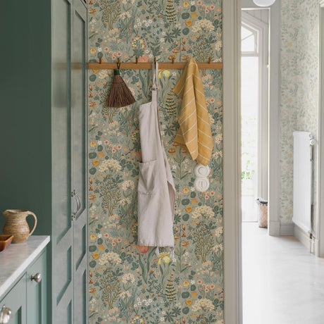 Borastapeter Blomsterhav Taupe Wallpaper