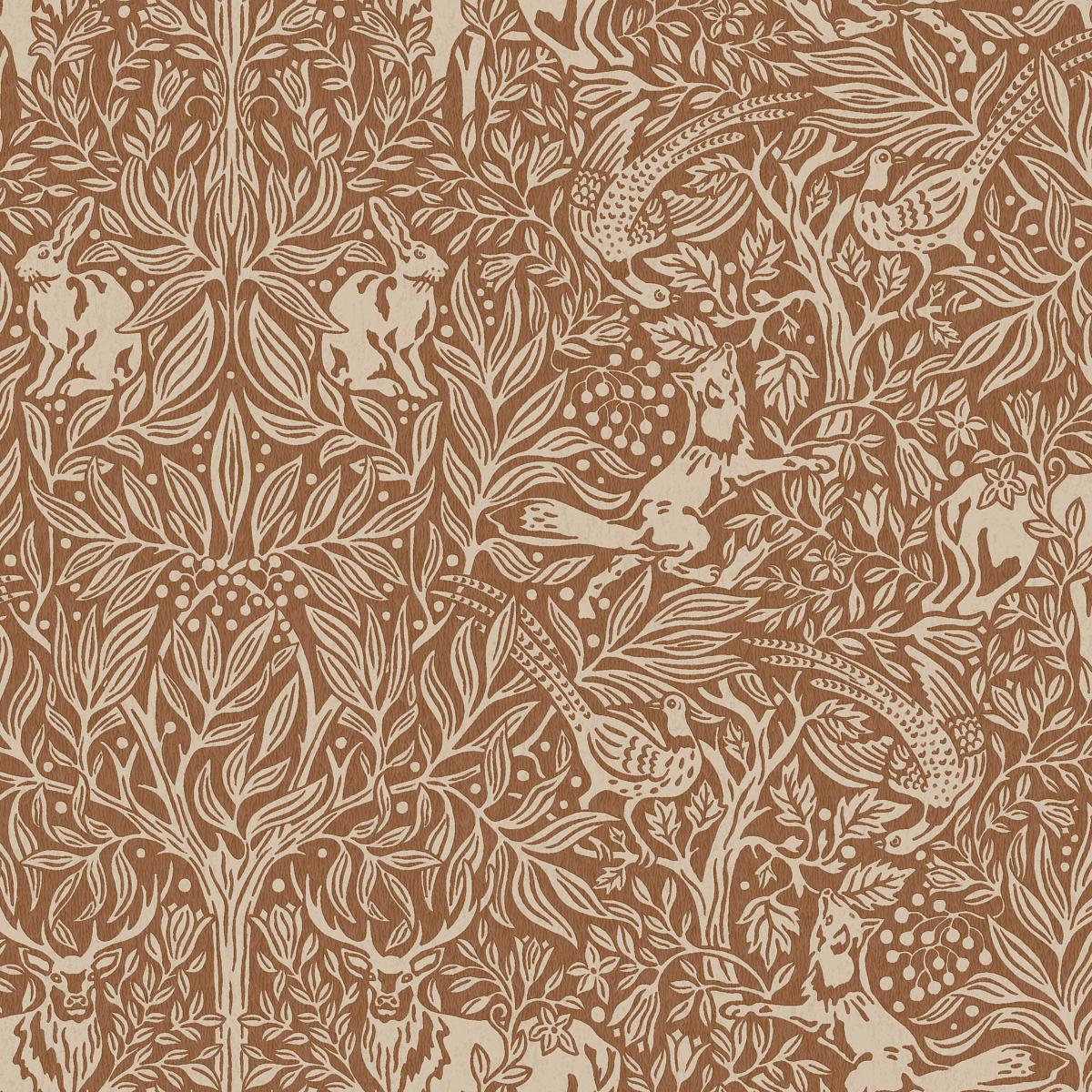 Borastapeter Under The Elder Tree Rust Wallpaper