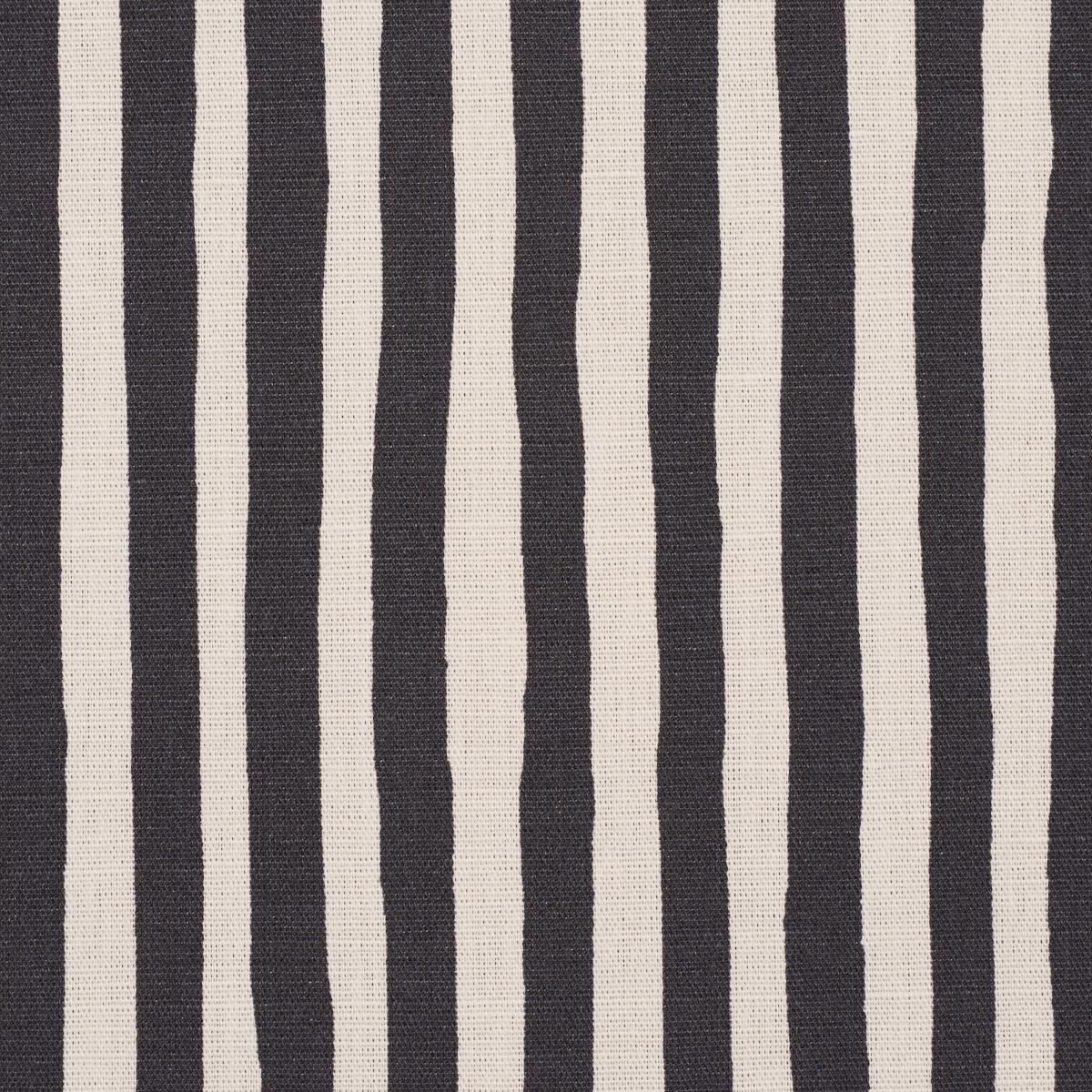 Schumacher Chaney Stripe Carbon Fabric