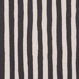 Schumacher Chaney Stripe Carbon Fabric
