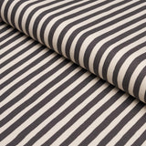 Schumacher Chaney Stripe Carbon Fabric