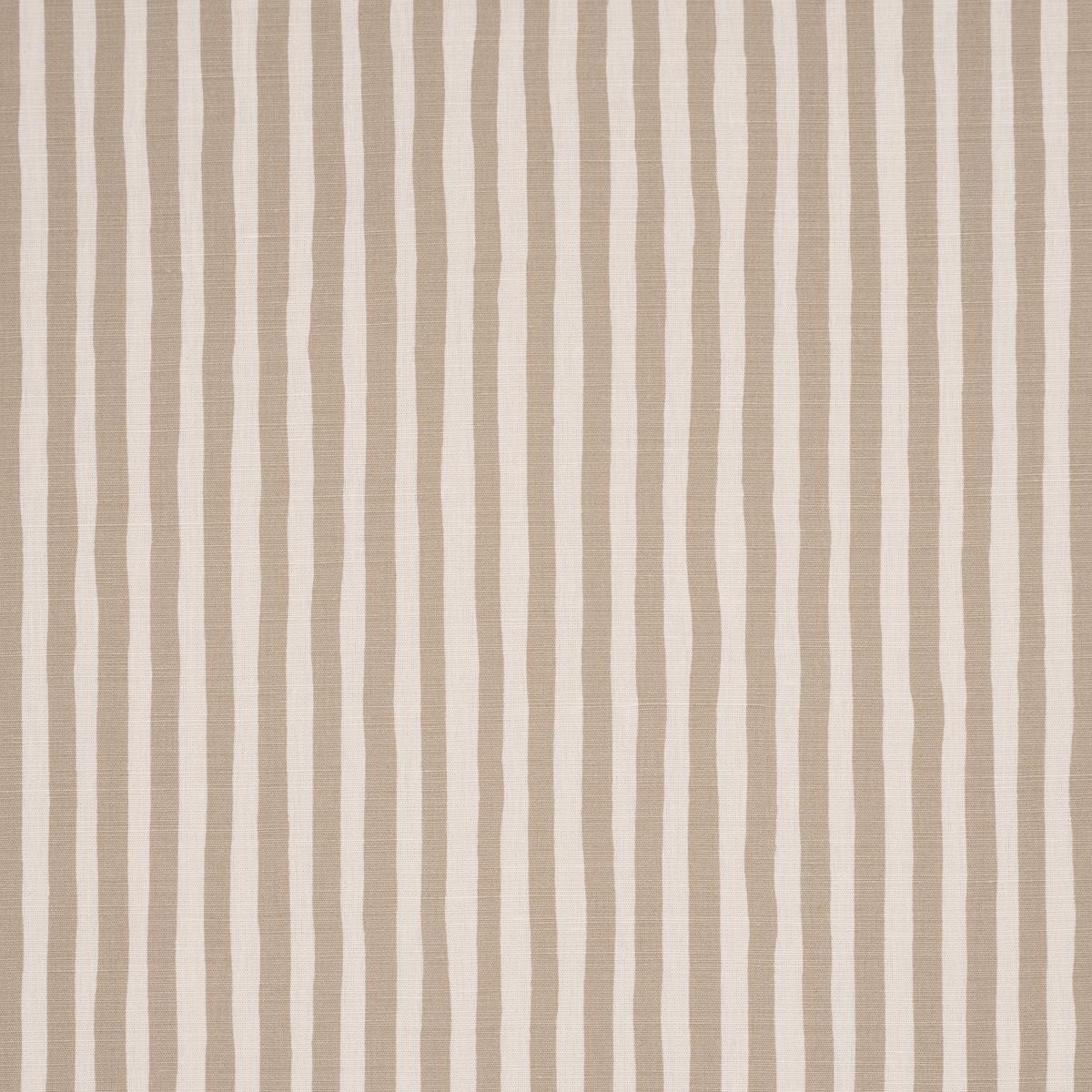 Schumacher Chaney Stripe Sand Fabric