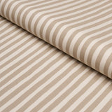 Schumacher Chaney Stripe Sand Fabric
