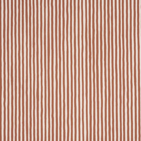 Schumacher Chaney Stripe Terracotta Fabric