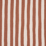 Schumacher Chaney Stripe Terracotta Fabric