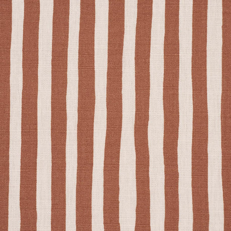 Schumacher Chaney Stripe Terracotta Fabric