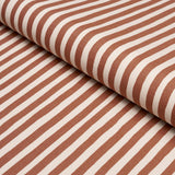 Schumacher Chaney Stripe Terracotta Fabric