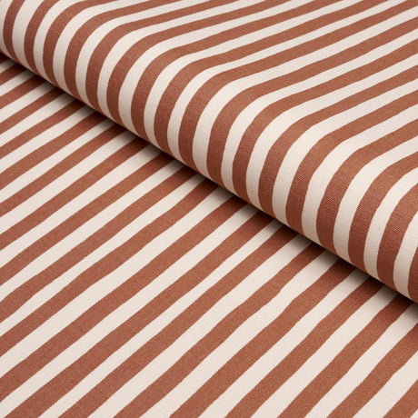 Schumacher Chaney Stripe Terracotta Fabric