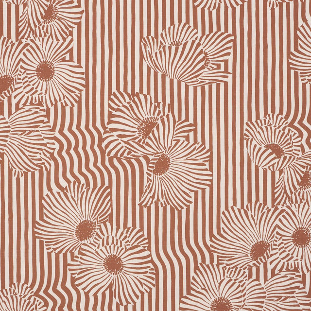 Schumacher Chaney Floral Terracotta Fabric