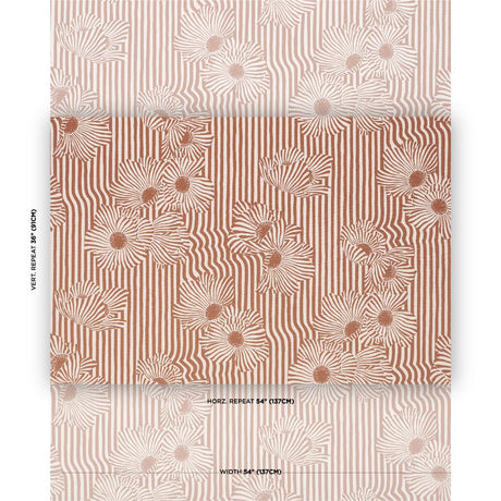 Schumacher Chaney Floral Terracotta Fabric