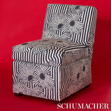 Schumacher Chaney Floral Carbon Fabric