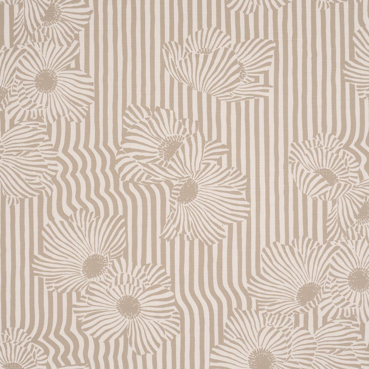 Schumacher Chaney Floral Sand Fabric