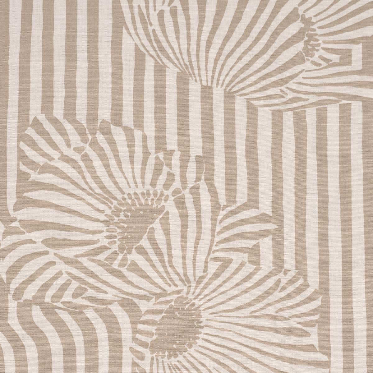 Schumacher Chaney Floral Sand Fabric
