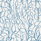 Schumacher Solandra Vine Navy Wallpaper