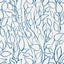Schumacher Solandra Vine Navy Wallpaper