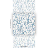 Schumacher Solandra Vine Navy Wallpaper