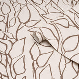 Schumacher Solandra Vine Brown Wallpaper