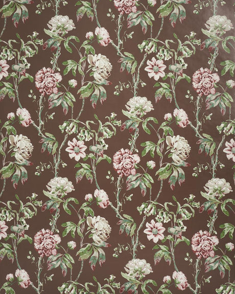 Schumacher Daydream Chocolate Wallpaper