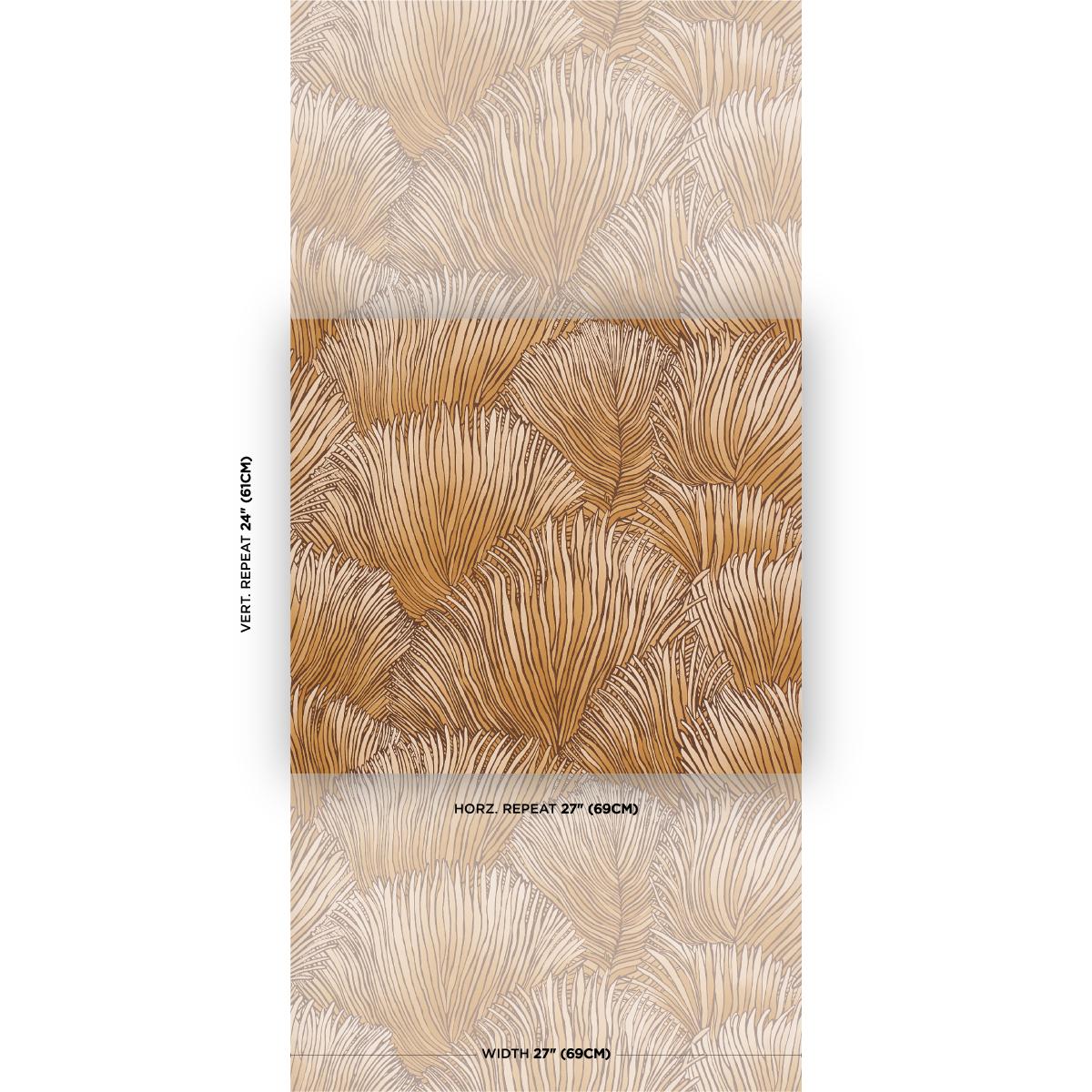Schumacher Fondale Gold Wallpaper