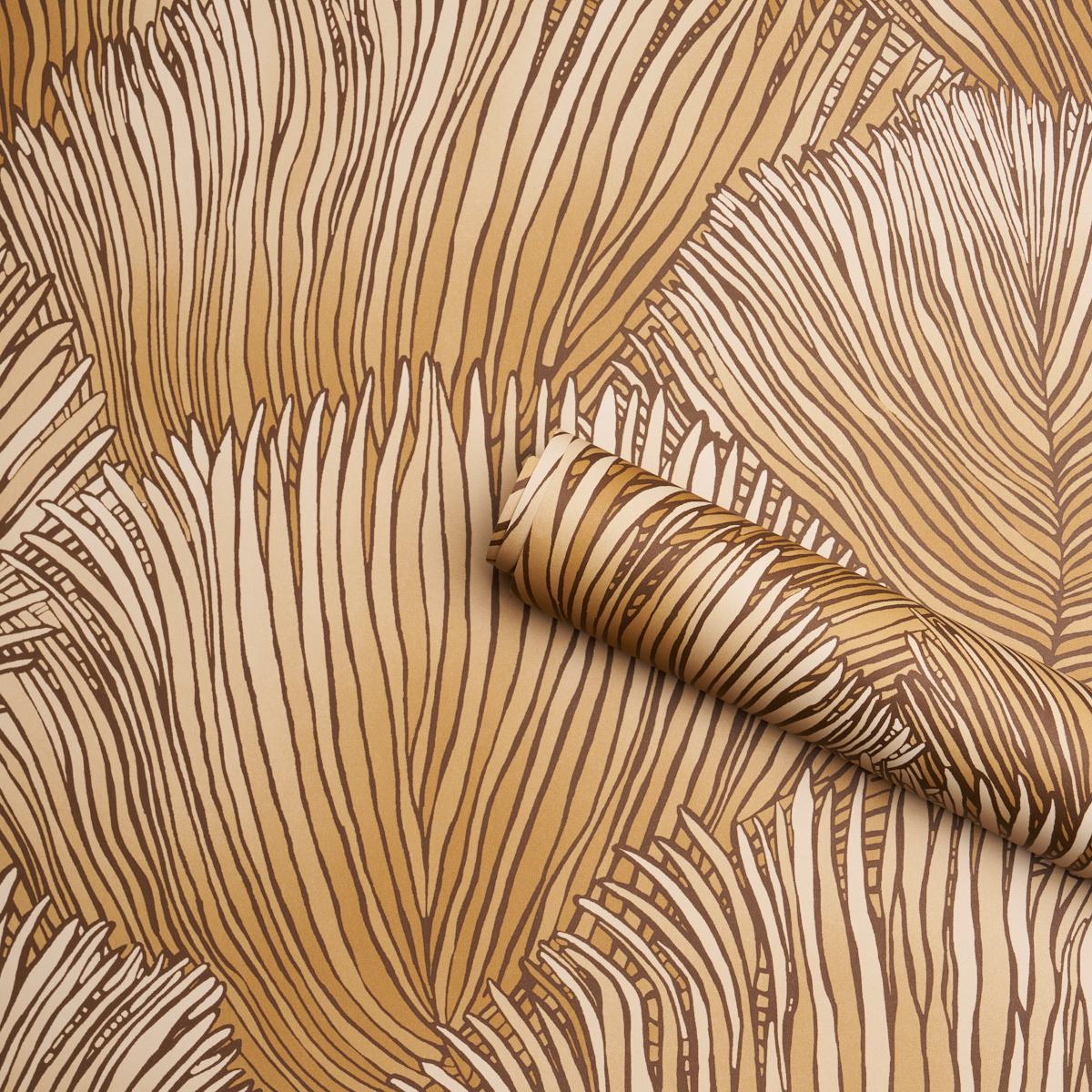 Schumacher Fondale Gold Wallpaper