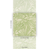 Schumacher Sunlit Palm Sisal Pistachio Wallpaper