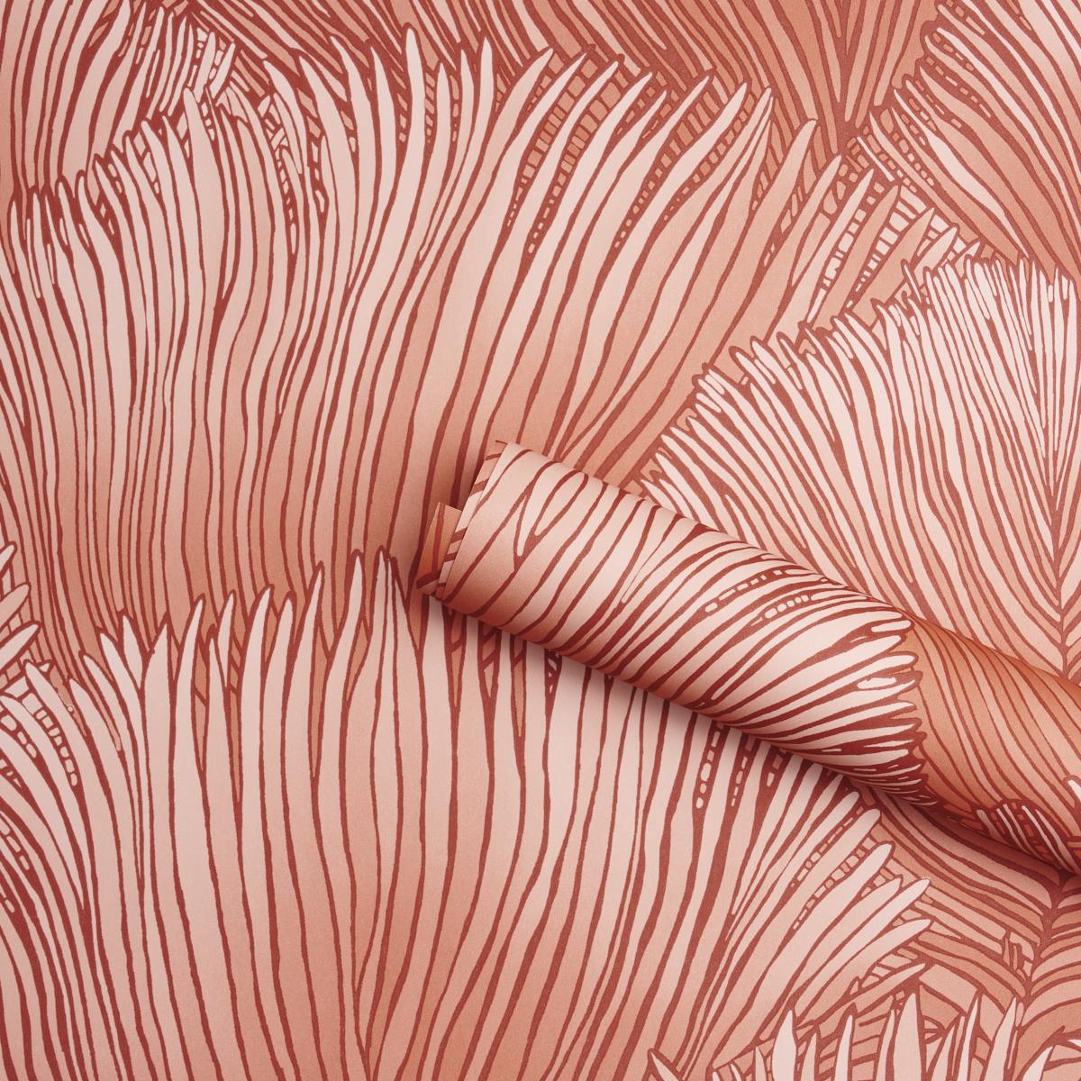 Schumacher Fondale Pink Wallpaper