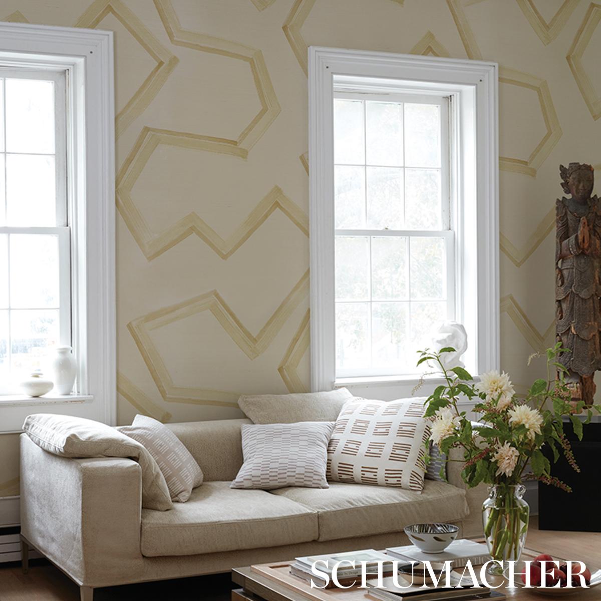 Schumacher Enzo Sisal Straw Wallpaper