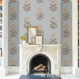 Schumacher Pretty Petals Sky Wallpaper