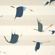 Schumacher Flying West Blue Wallpaper