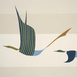 Schumacher Flying West Blue Wallpaper