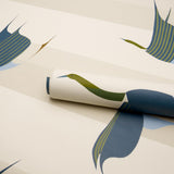 Schumacher Flying West Blue Wallpaper