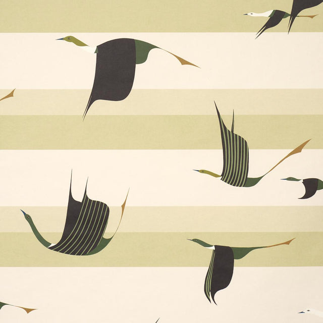 Schumacher Flying West Green Wallpaper
