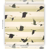 Schumacher Flying West Green Wallpaper