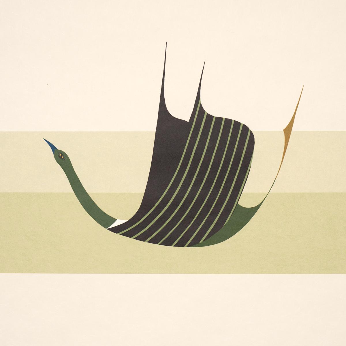 Schumacher Flying West Green Wallpaper