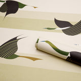 Schumacher Flying West Green Wallpaper