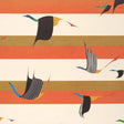 Schumacher Flying West Orange Wallpaper