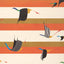 Schumacher Flying West Orange Wallpaper