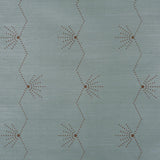 Schumacher Royre Stripe Sisal Seaglass Wallpaper