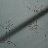 Schumacher Royère Stripe Sisal Seaglass Wallpaper