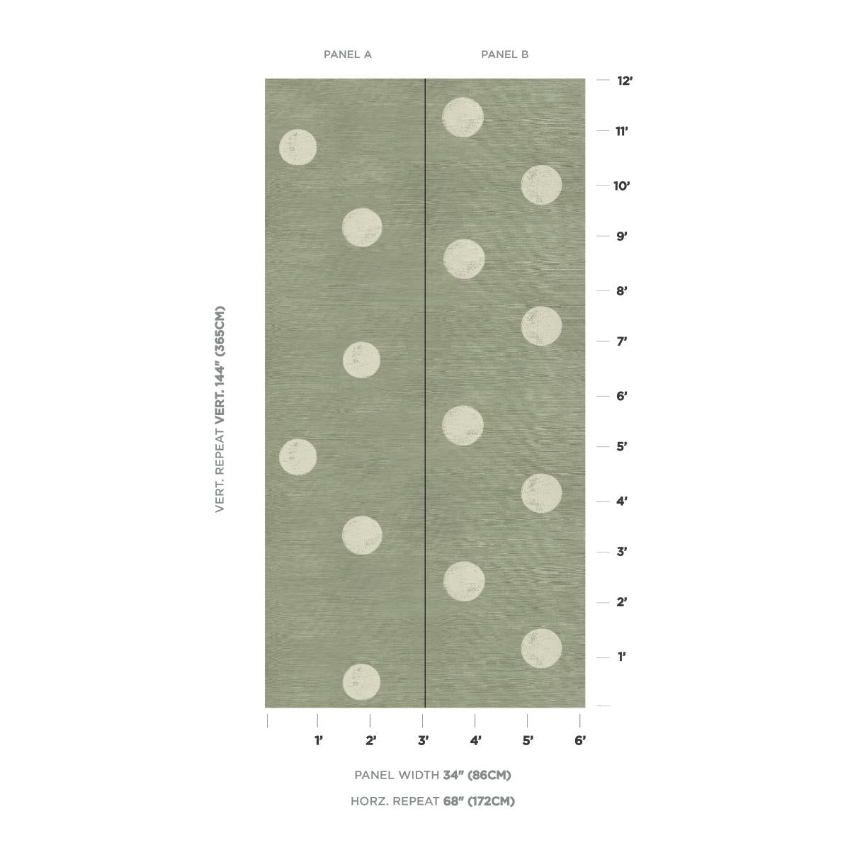 Schumacher X Backdrop Monte Carlo Sisal 2 Panel Set Seaglass Wallpaper