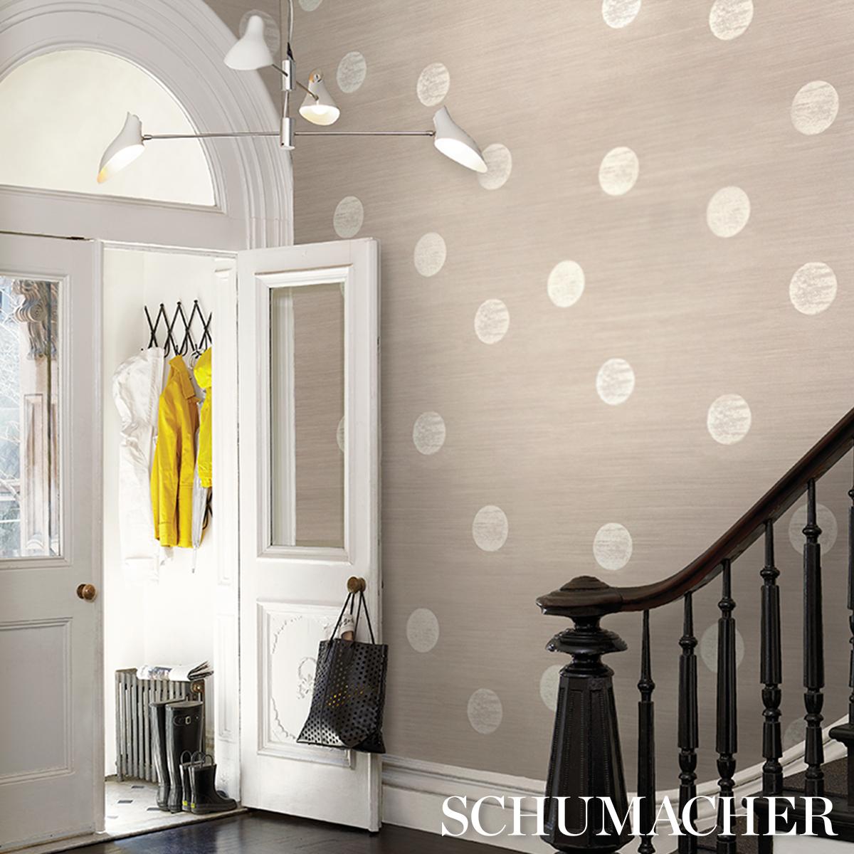 Schumacher X Backdrop Monte Carlo Sisal 2 Panel Set Silver Wallpaper