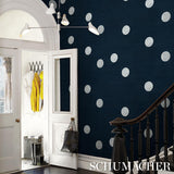 Schumacher X Backdrop Monte Carlo Sisal 2 Panel Set Indigo Wallpaper
