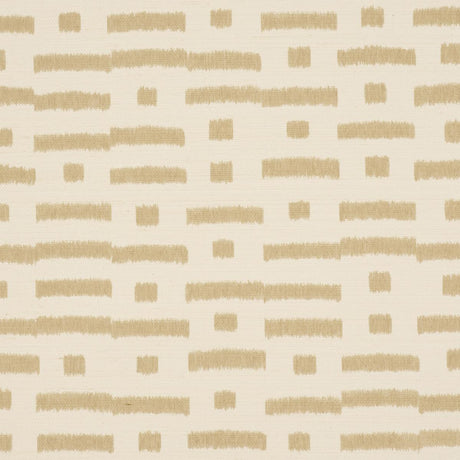 Schumacher Abstract Ikat Sisal Beige Wallpaper