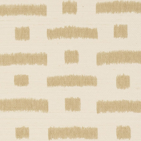 Schumacher Abstract Ikat Sisal Beige Wallpaper