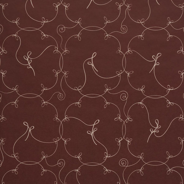 Schumacher X Backdrop Broderie Bordeaux Wallpaper