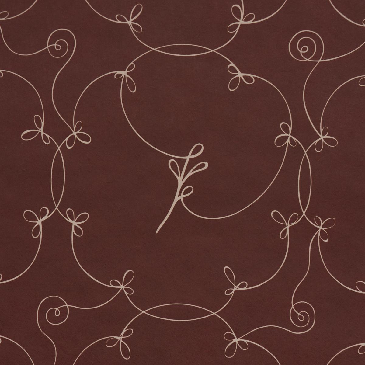Schumacher X Backdrop Broderie Bordeaux Wallpaper