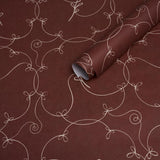 Schumacher X Backdrop Broderie Bordeaux Wallpaper