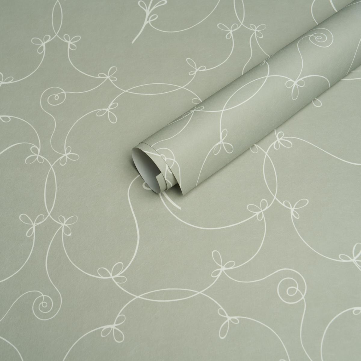 Schumacher X Backdrop Broderie Cool Green Wallpaper