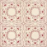 Schumacher X Backdrop Garden Of Hearts Red Wallpaper