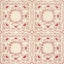 Schumacher X Backdrop Garden Of Hearts Red Wallpaper
